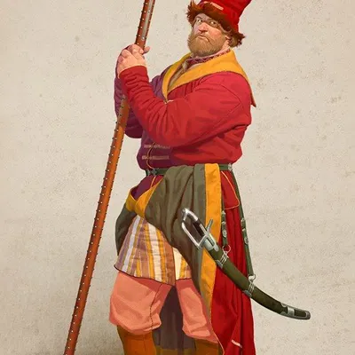 Mô hình 3D chiến binh Nga Streletsky Regiment chi tiết