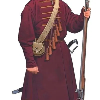 Mô hình 3D chiến binh xạ thủ Nga Streletc tinh xảo