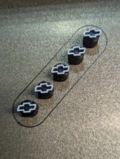 Nắp Đậy Van Lốp Xe Hình Logo Chevrolet Bow Tie - Image 3