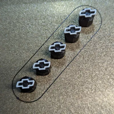 Nắp Đậy Van Lốp Xe Hình Logo Chevrolet Bow Tie