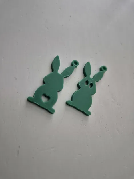 Bông tai thỏ cho Lễ Phục sinh - in nhanh trong 5 phút - Image 2