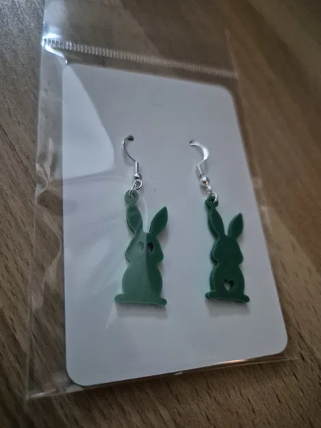 Bông tai thỏ cho Lễ Phục sinh - in nhanh trong 5 phút - Image 5