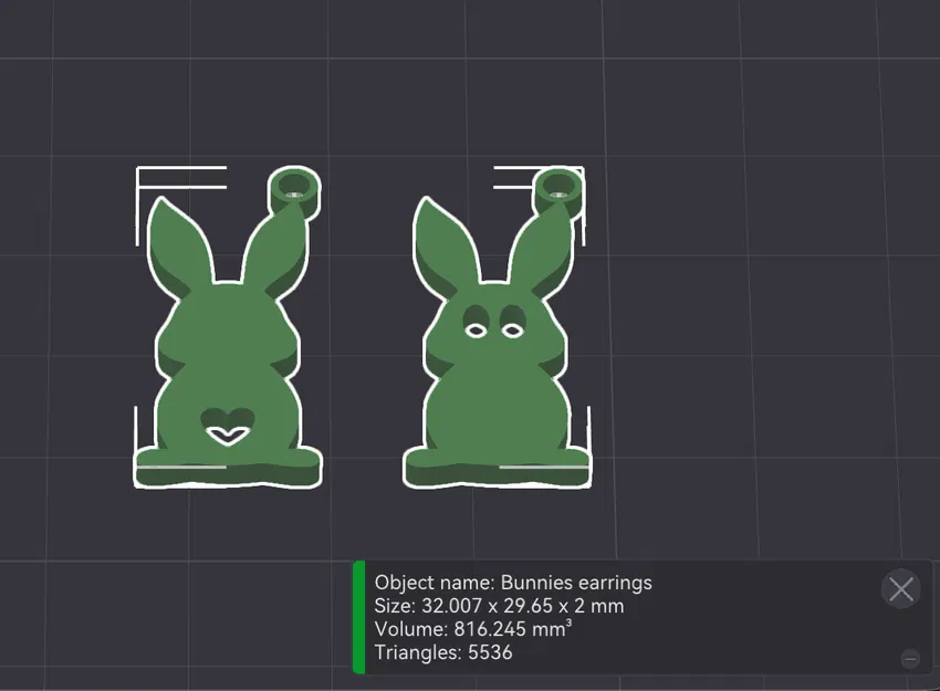 Bông tai thỏ cho Lễ Phục sinh - in nhanh trong 5 phút - Image 6