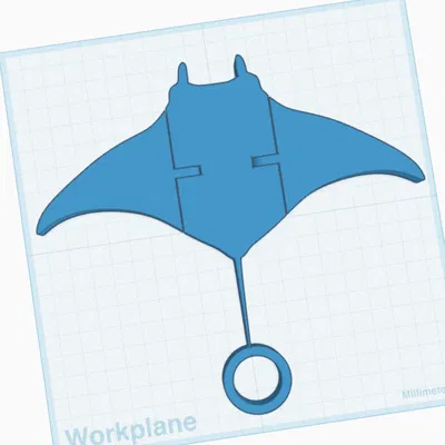 Mô hình cá đuối cử động 3D linh hoạt (Stingray Articulated Toy)