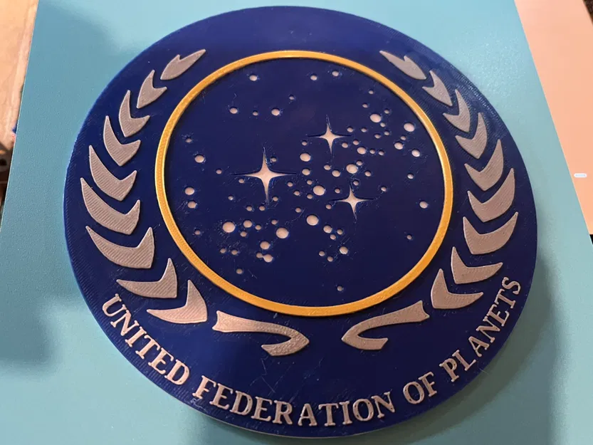 Huy hiệu Liên đoàn các Hành tinh (United Federation of Planets) - Không cần AMS - Image 1
