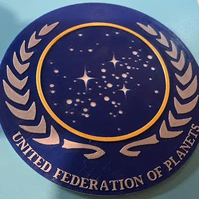 Huy hiệu Liên đoàn các Hành tinh (United Federation of Planets) - Không cần AMS