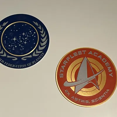 Huy hiệu Liên đoàn các Hành tinh (United Federation of Planets) - Không cần AMS