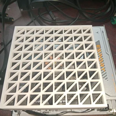 Lưới bảo vệ quạt 120mm - Họa tiết lưới tam giác