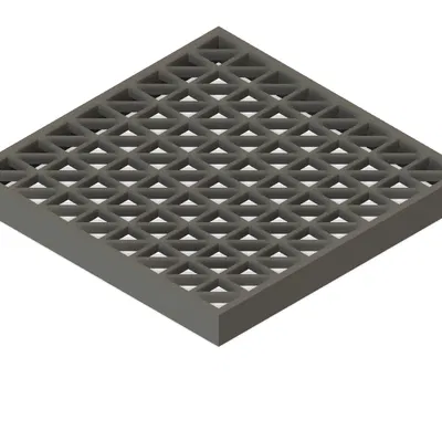 Lưới bảo vệ quạt 120mm - Họa tiết lưới tam giác