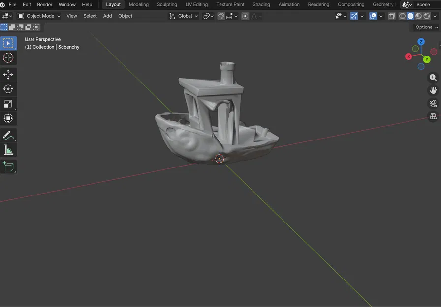 Mô hình thuyền 3D Weird Trippy Benchy độc đáo trang trí bàn làm việc - Image 1