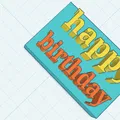 Biển trang trí Happy Birthday in 3D độc đáo cho tiệc sinh nhật - Thumbnail 2