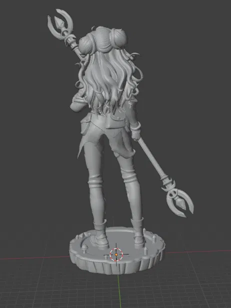 Mô hình nữ pháp sư cầm quyền trượng cho D&D và trò chơi nhập vai - Image 2