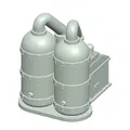 Bộ sưu tập bể chứa công nghiệp (Storage Tanks) cho sa bàn 3D - Thumbnail 9