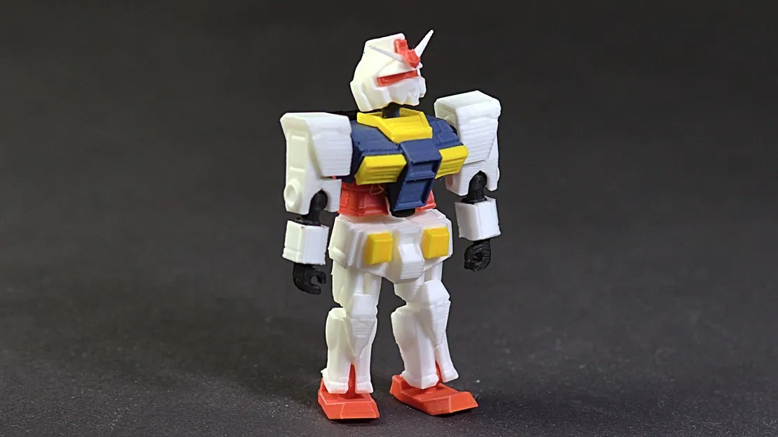 Mô hình Gundam RX78-2 mini 3D in cử động linh hoạt - Image 1