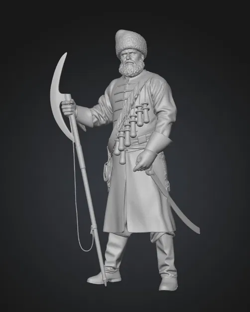 Mô hình in 3D chiến binh Nga cổ đại Streletc đầy uy quyền - Image 1