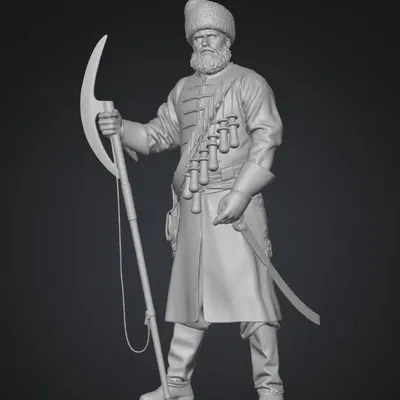 Mô hình in 3D chiến binh Nga cổ đại Streletc đầy uy quyền