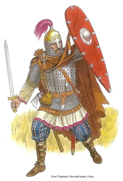 Mô hình 3D Chiến binh Nga thế kỷ 10 - Tượng chiến binh lịch sử - Image 2