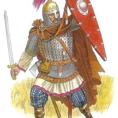 Mô hình 3D Chiến binh Nga thế kỷ 10 - Tượng chiến binh lịch sử