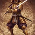 Mô hình 3D chiến binh Samurai (Golden Samurai) siêu chi tiết - Thumbnail 2