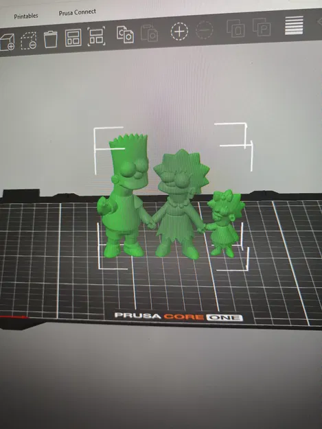 Mô hình 3D bộ ba nhân vật gia đình Simpson đáng yêu - Image 1