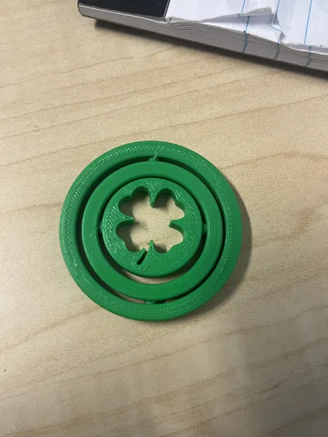 Shamrock Gyro - Mô hình cỏ ba lá may mắn in 3D ấn tượng - Image 1