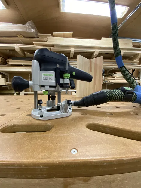 Adapter hút bụi cho Festool OF 1010 – Cổng Oval sang ống 36mm (Thiết kế nghiêng) - Image 1