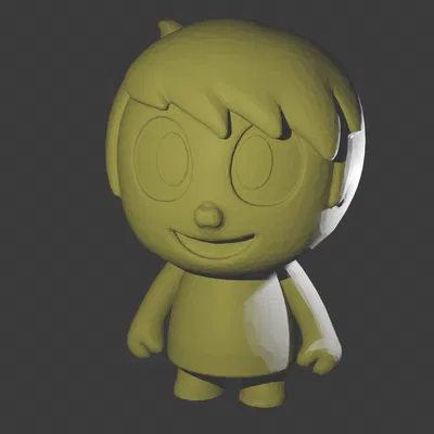 Mô hình 3D nhân vật Joy trong Inside Out cực dễ thương