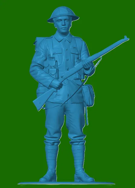 Mô hình lính bộ binh Anh WW1 - WW1 British Infantry Soldier - Image 1