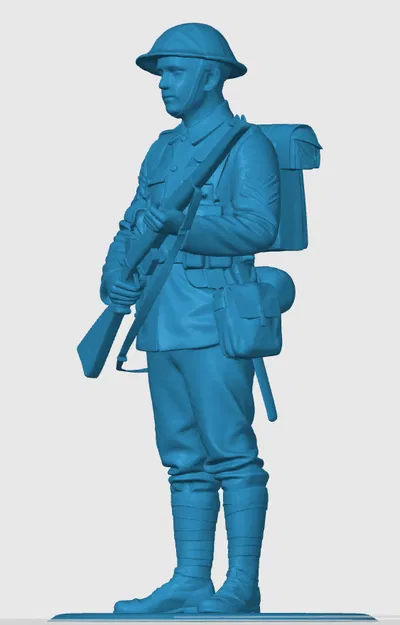 Mô hình lính bộ binh Anh WW1 - WW1 British Infantry Soldier - Image 2