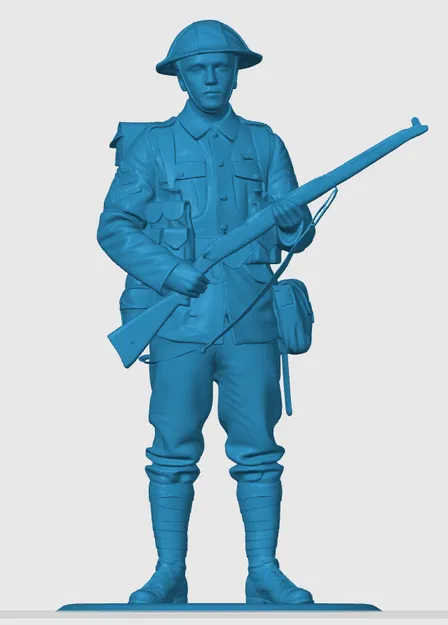 Mô hình lính bộ binh Anh WW1 - WW1 British Infantry Soldier - Image 3