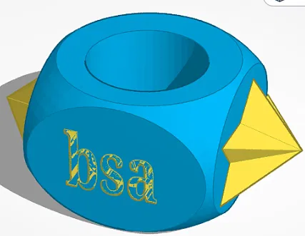 Mẫu in 3D Woggle (Vòng giữ khăn quàng) cho Hướng đạo sinh BSA - Image 1