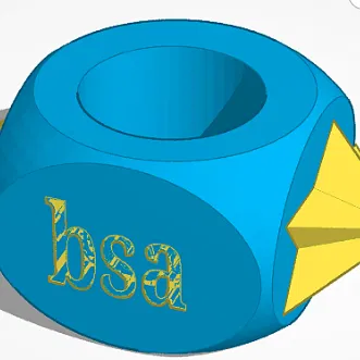 Mẫu in 3D Woggle (Vòng giữ khăn quàng) cho Hướng đạo sinh BSA