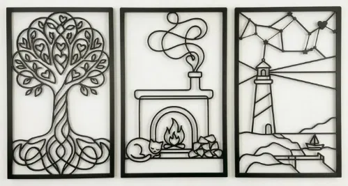 Tranh treo tường hiện đại [FREE STL + SVG] In dễ, không cần Support - Image 1