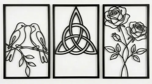 Tranh Treo Tường Hiện Đại [FREE STL + SVG] In Dễ Dàng Không Cần Support - Image 1