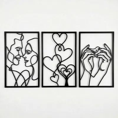 Tranh Treo Tường Hiện Đại [FREE STL + SVG] In Dễ Dàng Không Cần Support