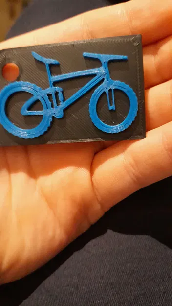 Móc khóa xe đạp địa hình (MTB keychain) in 3D phong cách - Image 1