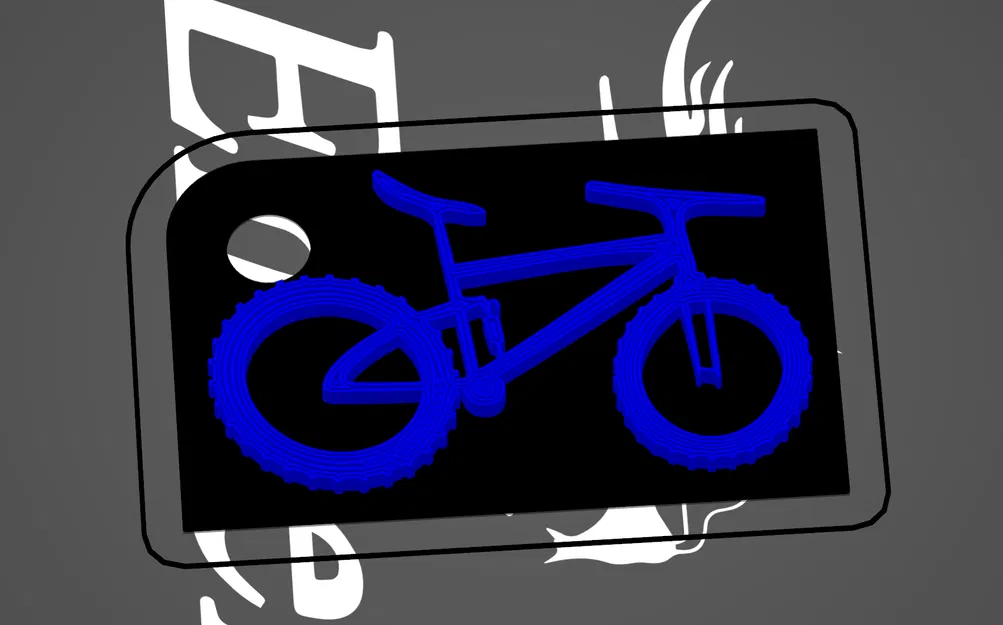 Móc khóa xe đạp địa hình (MTB keychain) in 3D phong cách - Image 2