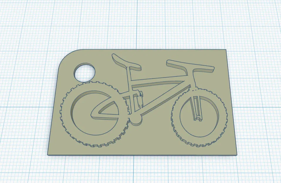 Móc khóa xe đạp địa hình (MTB keychain) in 3D phong cách - Image 3