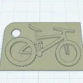 Móc khóa xe đạp địa hình (MTB keychain) in 3D phong cách - Thumbnail 3