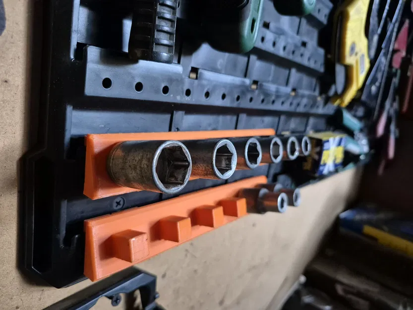 Giá đỡ đầu tuýp 1/2" cho hệ thống treo tường Parkside Organiser & Storage Set - Image 1