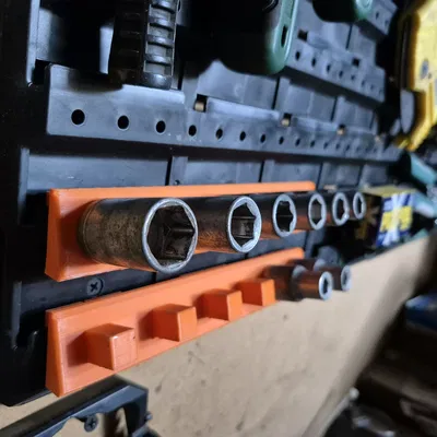 Giá đỡ đầu tuýp 1/2" cho hệ thống treo tường Parkside Organiser & Storage Set