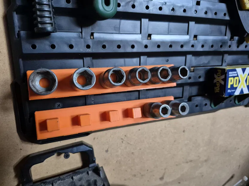 Giá đỡ đầu tuýp 1/2" cho hệ thống treo tường Parkside Organiser & Storage Set - Image 2