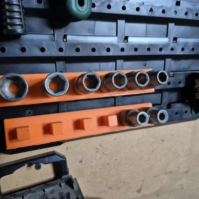 Giá đỡ đầu tuýp 1/2" cho hệ thống treo tường Parkside Organiser & Storage Set