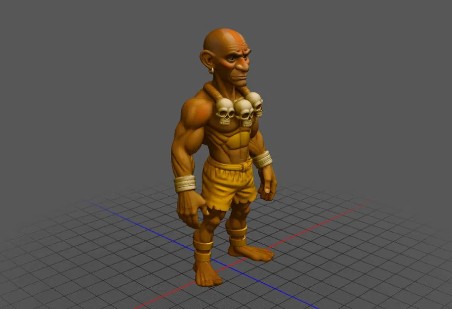 Mô hình 3D Dhalsim Street Fighter cực chất cho game thủ - Image 2