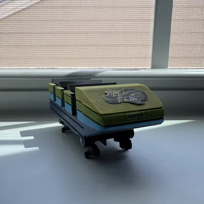 Mô hình tàu lượn Steel Eel - SeaWorld Morgan Hypercoaster