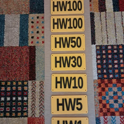 Bộ bảng dấu mực nước High-water marks tùy chỉnh in 3D