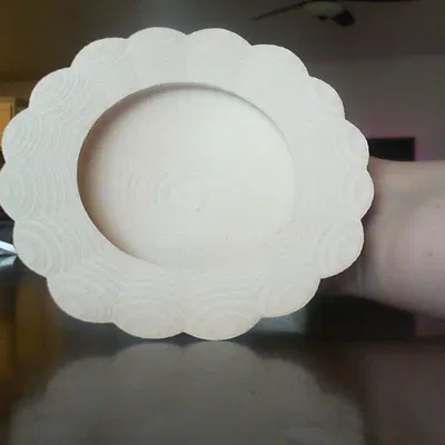 Mô hình tô hình hoa trang trí (Flower Bowl) in 3D tinh tế