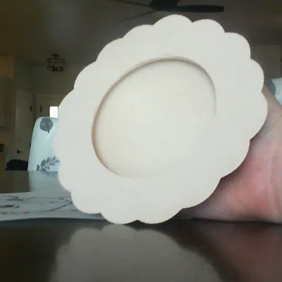 Mô hình tô hình hoa trang trí (Flower Bowl) in 3D tinh tế