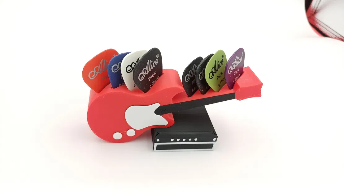 Khay Đựng Phím Đàn Guitar 3D - Thiết Kế Thông Minh Có Ngăn Bí Mật - Image 1