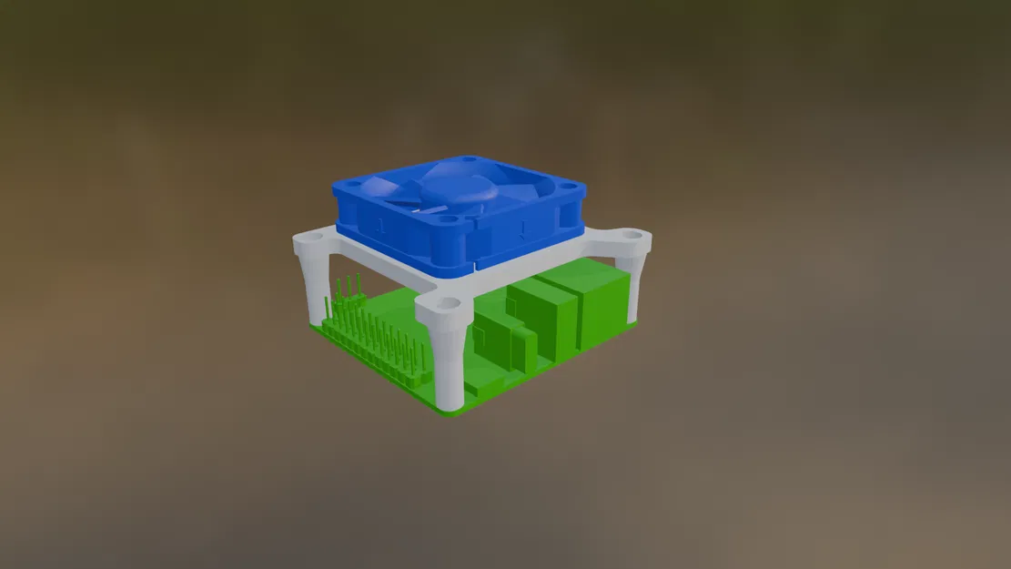 Giá Đỡ Quạt 4010 Cho Orange Pi Zero 3 - Image 1